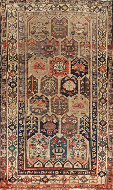 Antique Wool Mahal Persian Area Rug 5x9