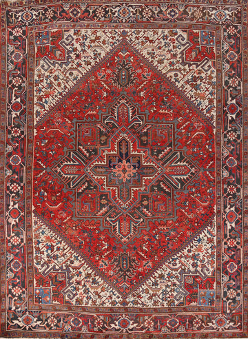 Geometric Heriz Persian Area Rug 8x10