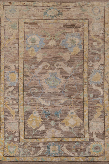 Vegetable Dye Oushak Turkish Area Rug 7x10