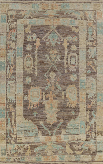 Vegetable Dye Oushak Turkish Area Rug 7x10