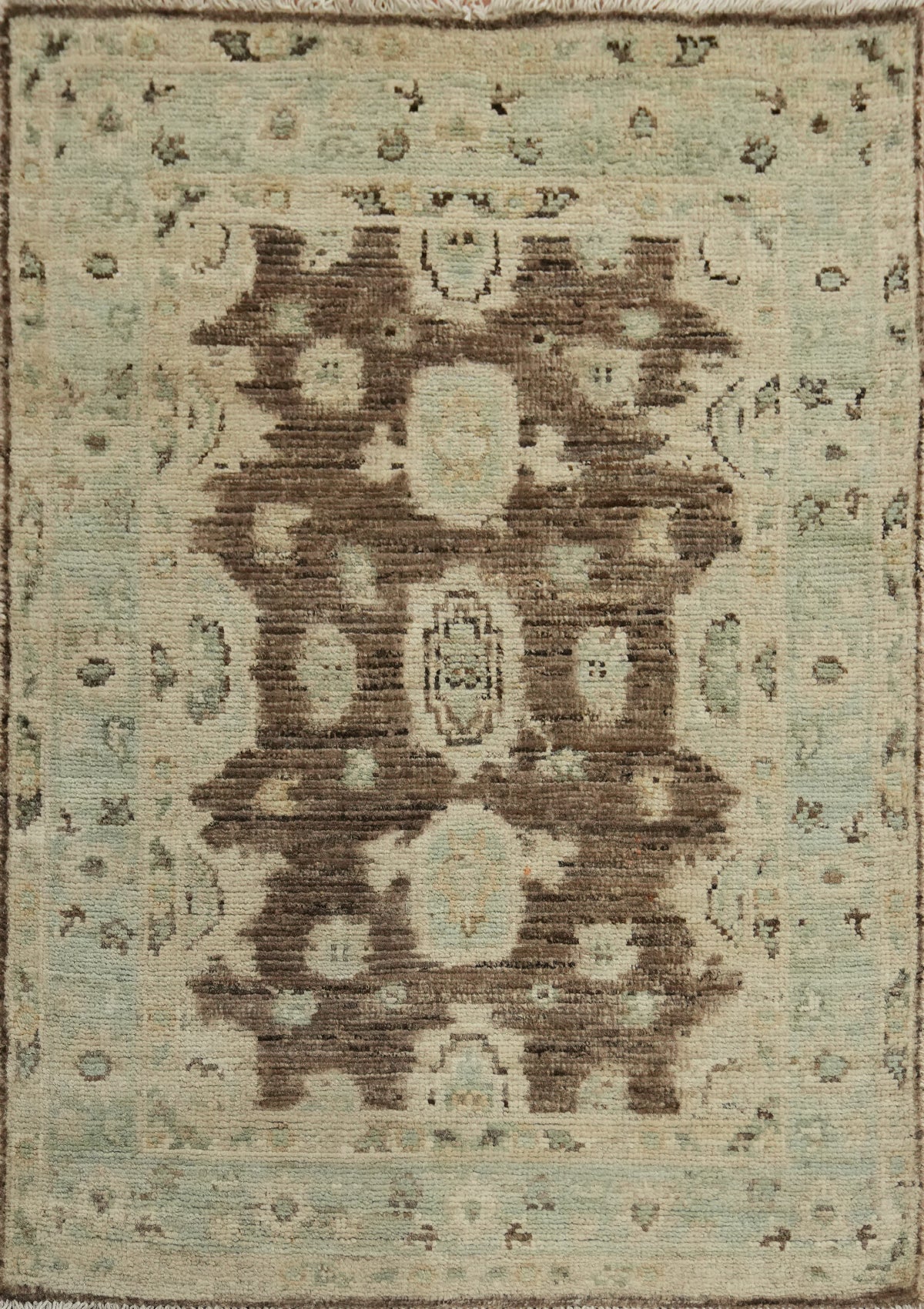 Earth Tone Oushak Vegetable Dye Rug 3x4