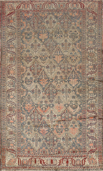 Handmade Wool Bakhtiari Persian Area Rug 5x10