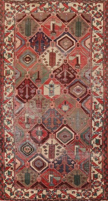 Handmade Wool Bakhtiari Persian Area Rug 5x10