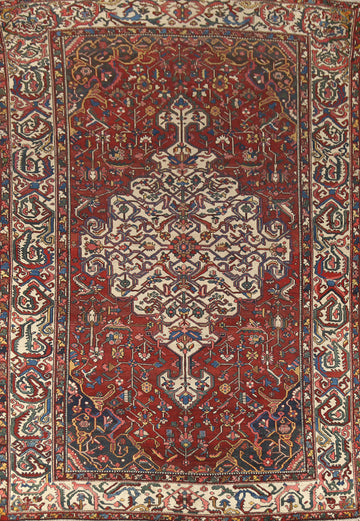 Antique Wool Bakhtiari Persian Area Rug 9x13
