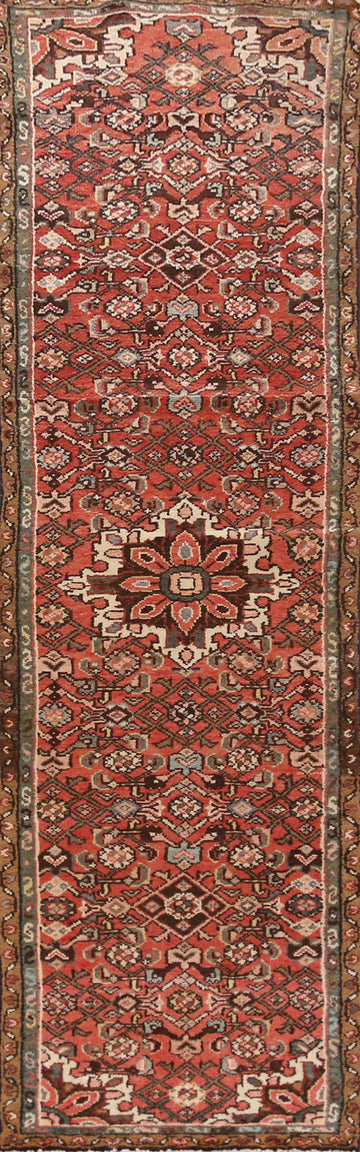 Geometric Hamedan Persian Runner Rug 2x9