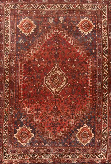 Tribal Geometric Shiraz Persian Area Rug 7x10