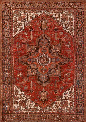 Geometric Heriz Persian Area Rug 8x12