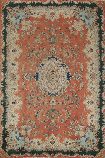 Vintage Wool Tabriz Persian Area Rug 8x12