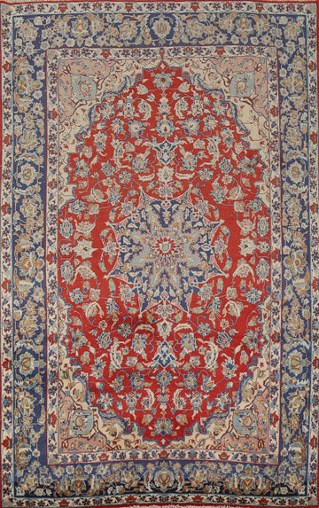 Handmade Wool Najafabad Persian Area Rug 7x10