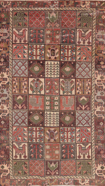 Tribal Geometric Bakhtiari Persian Area Rug 5x9