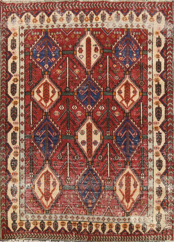 Geometric Bakhtiari Persian Rug 4x5