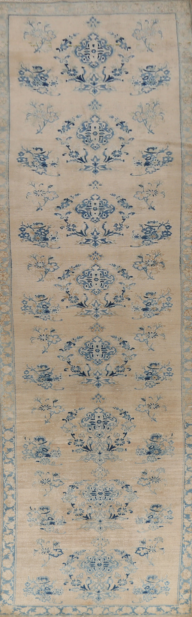 Floral Vintage Mahal Persian Runner Rug 3x14