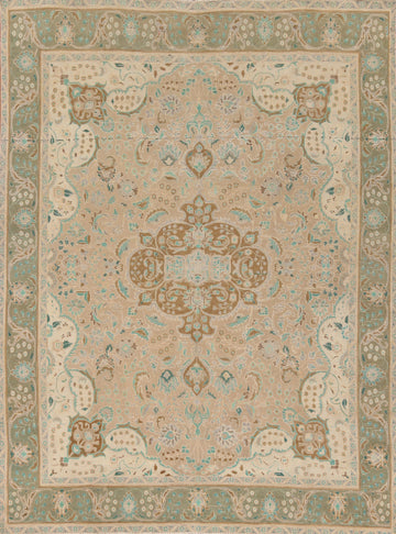 Vintage Wool Tabriz Persian Area Rug 10x12