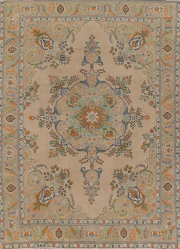 Traditional Wool Tabriz Persian Area Rug 10x13