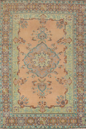 Handmade Wool Tabriz Persian Area Rug 6x9