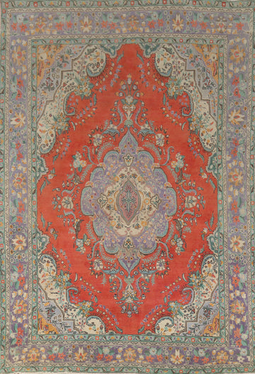 Traditional Wool Tabriz Persian Area Rug 9x13