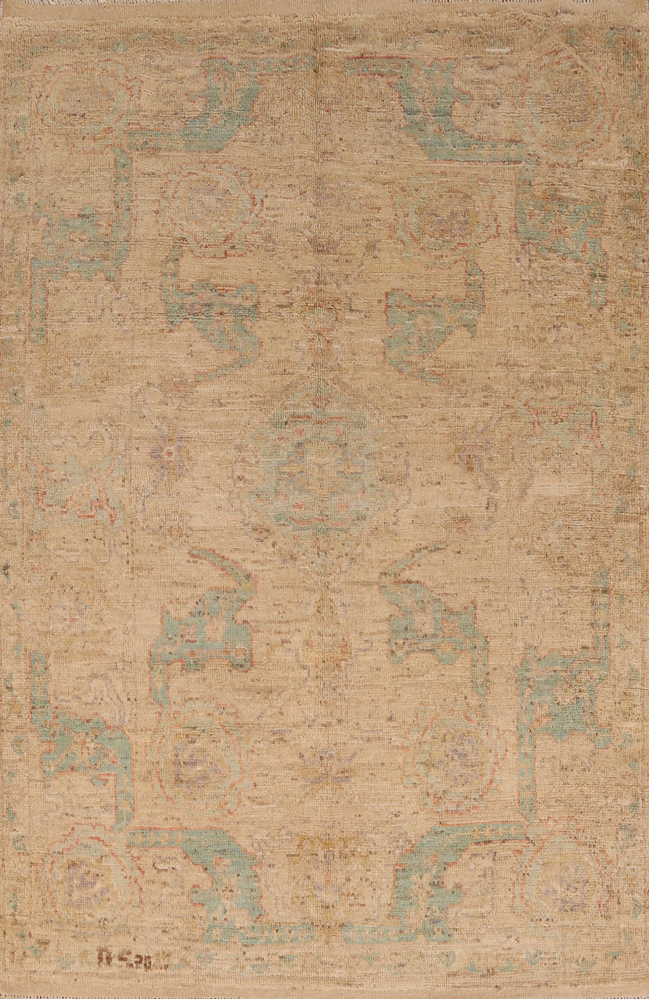 Vegetable Dye Oushak Turkish Rug 5x7