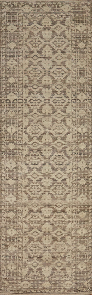 Vegetable Dye Oushak Turkish Runner Rug 3x15