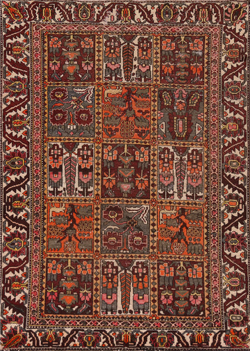 Garden Design Bakhtiari Persian Area Rug 5x6