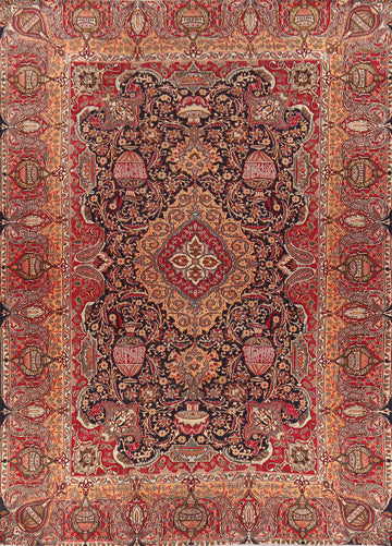 Traditional Blue Kashmar Persian Area Rug 9x12