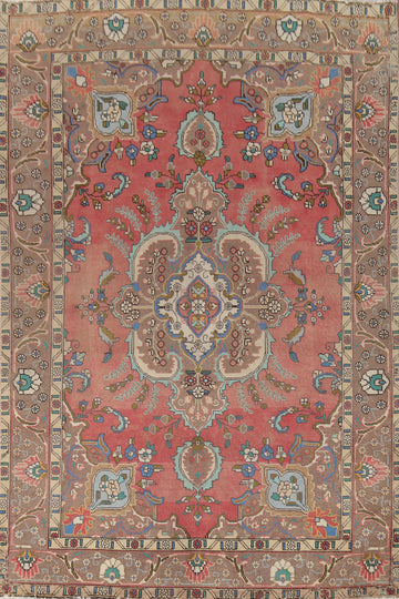 Handmade Wool Tabriz Persian Area Rug 6x10