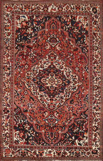 Handmade Wool Bakhtiari Persian Area Rug 7x10