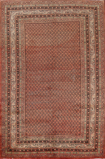 All-Over Boteh Wool Botemir Persian Area Rug 7x11