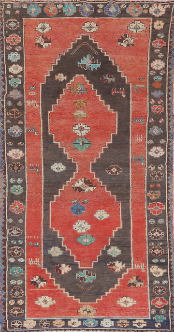 Geometric Hamedan Persian Rug 4x8