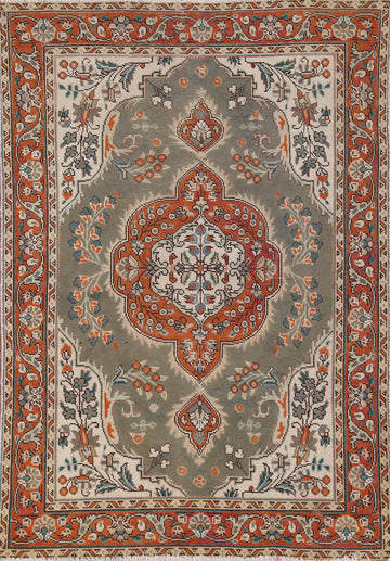 Traditional Wool Tabriz Persian Rug 3x5