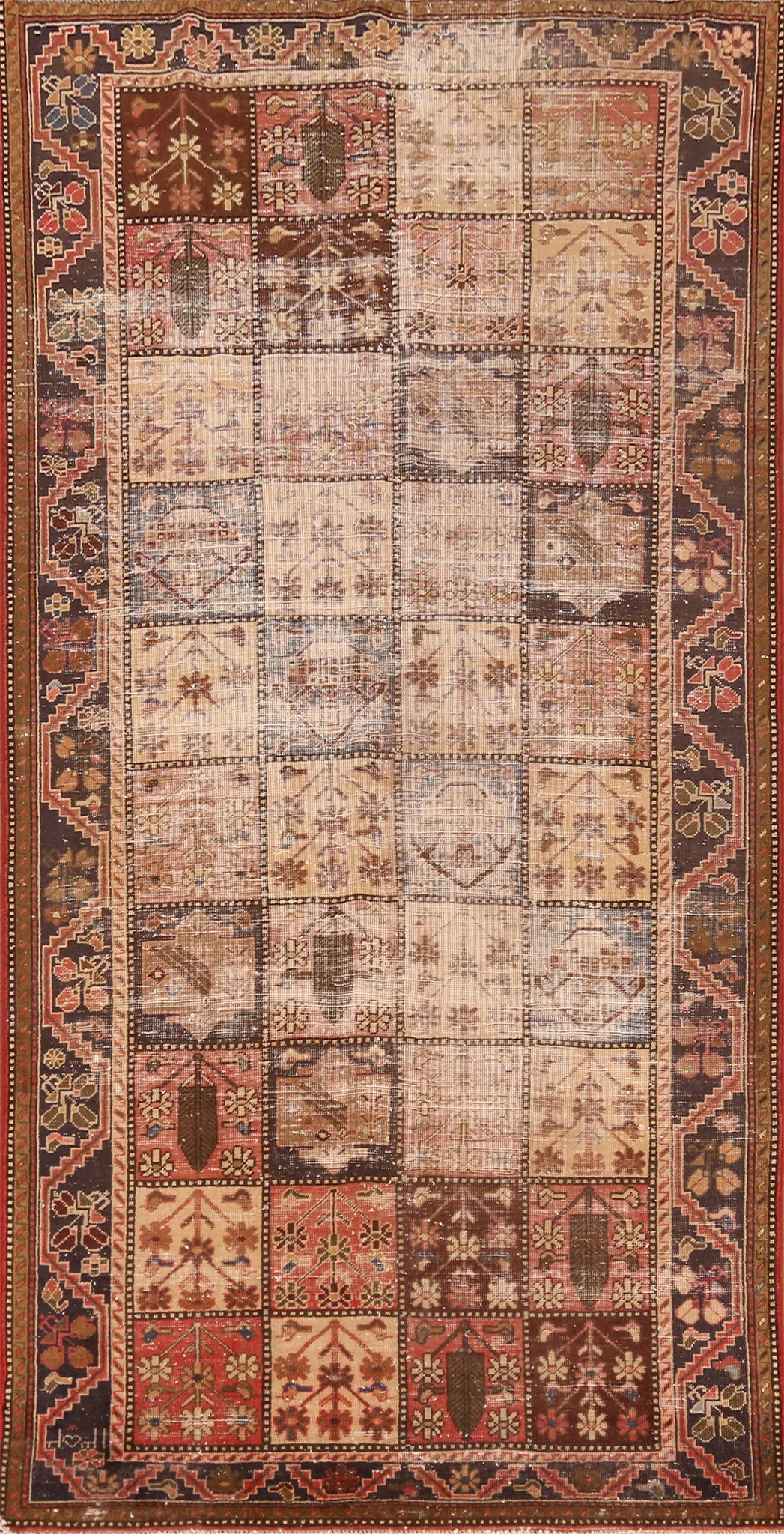 Garden Design Bakhtiari Persian Area Rug 5x10