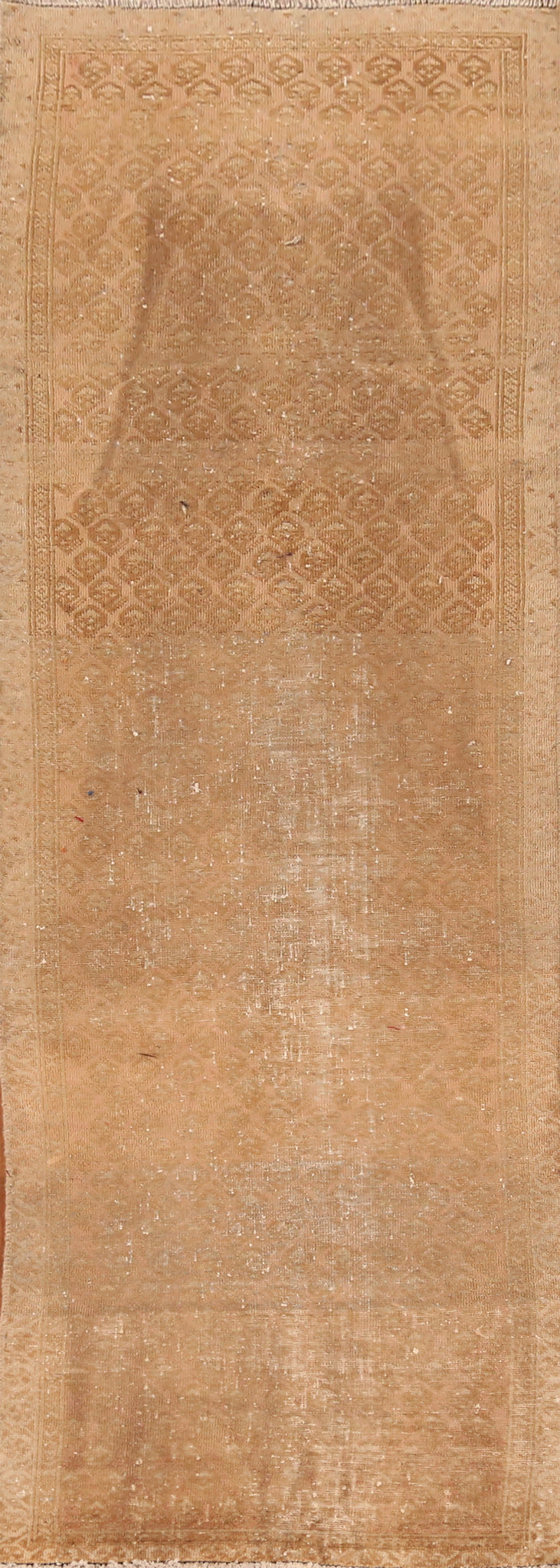 Distressed Wool Tabriz Persian Runner Rug 3x10