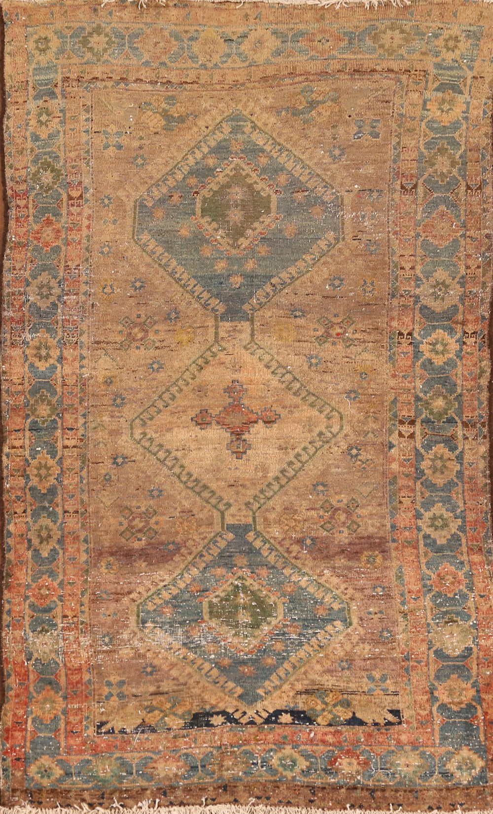 Geometric Bakhtiari Persian Rug 3x6