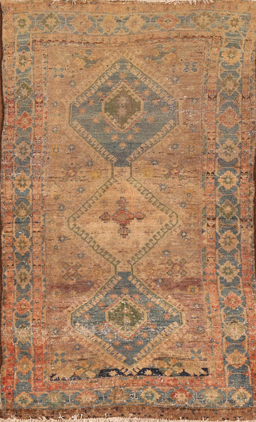 Geometric Bakhtiari Persian Rug 3x6