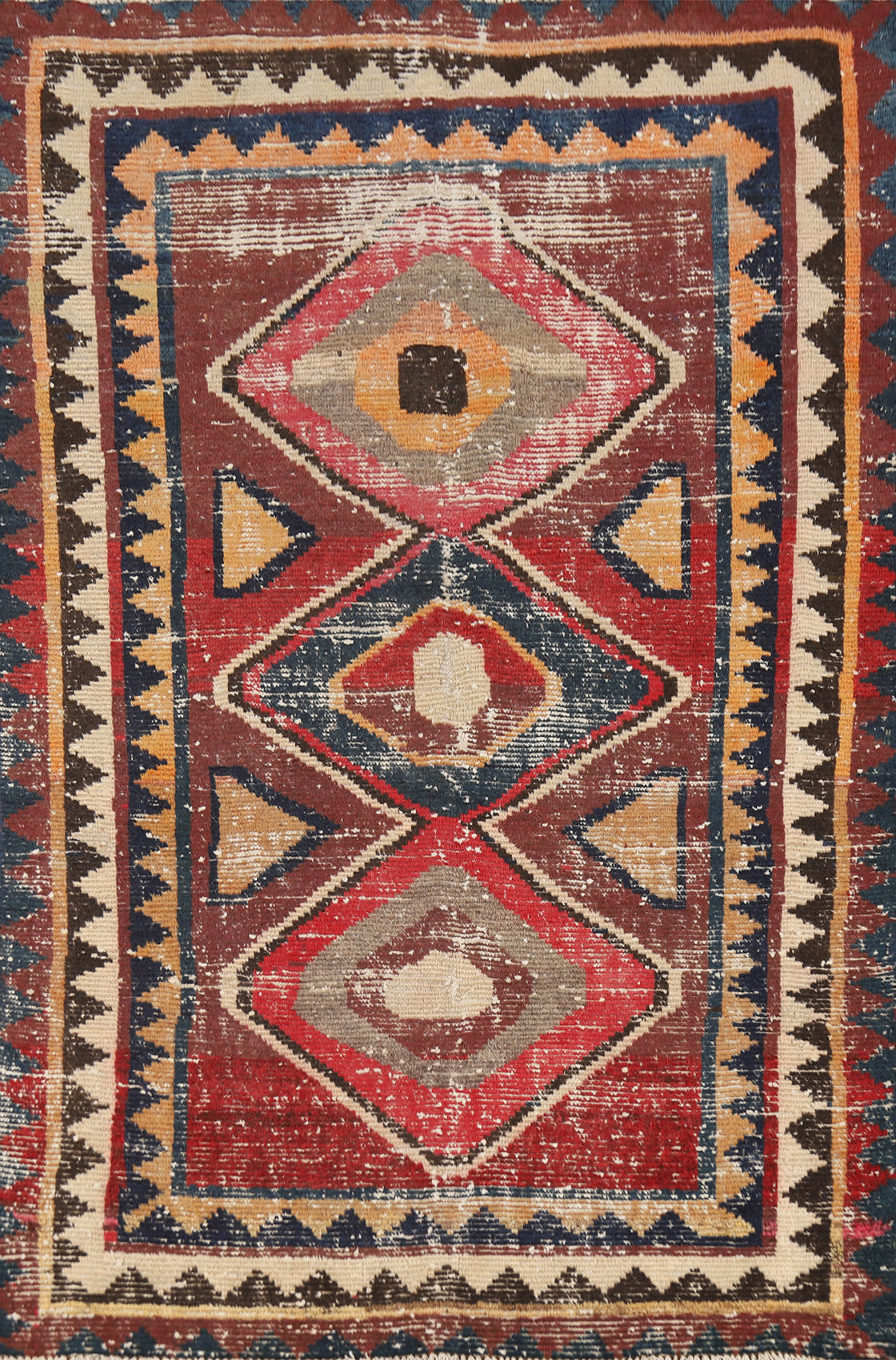 Geometric Gabbeh Persian Rug 5x7