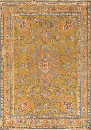 Over-Dye Wool Tabriz Persian Area Rug 8x11