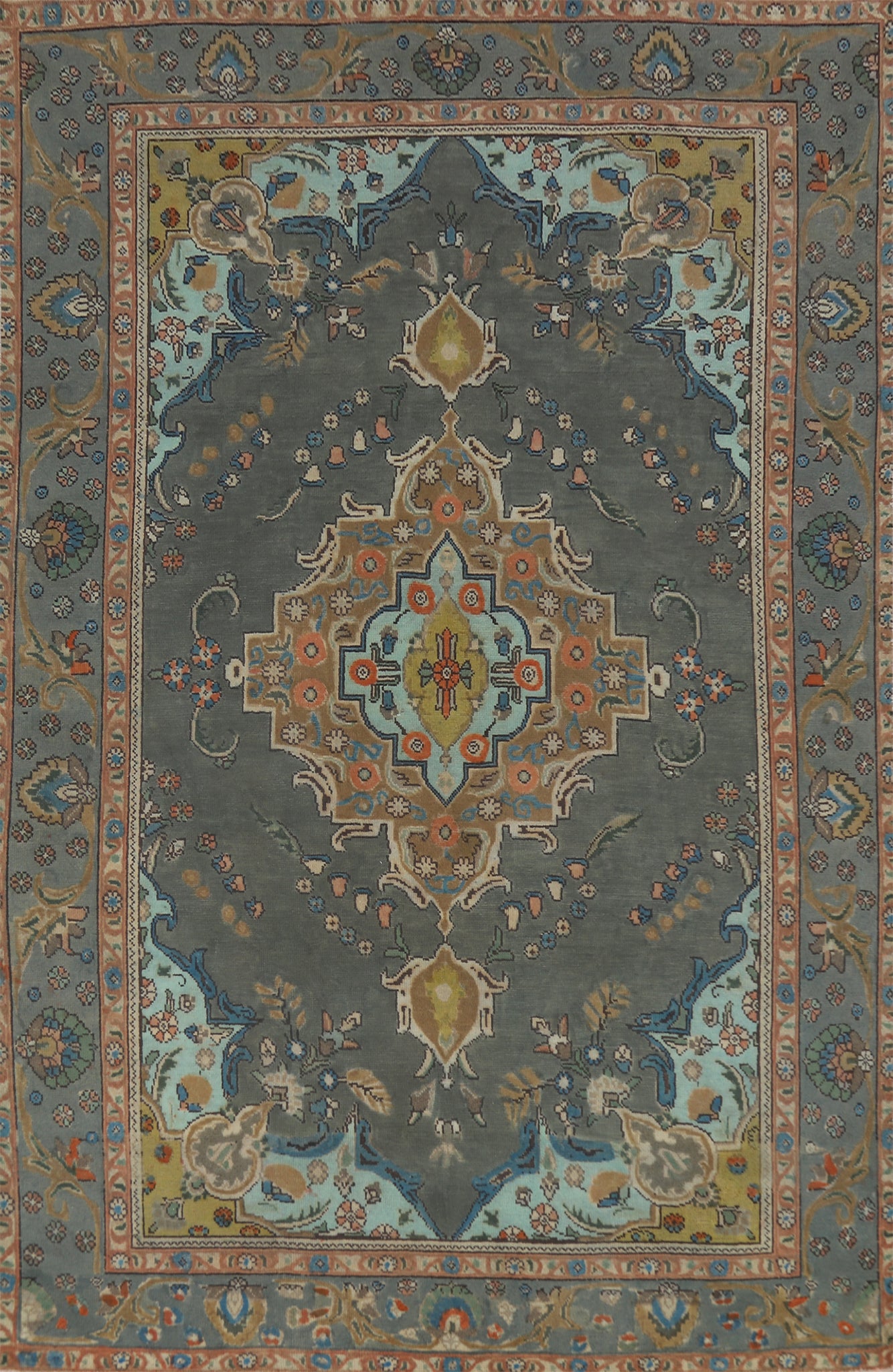 Traditional Wool Tabriz Persian Area Rug 6x10