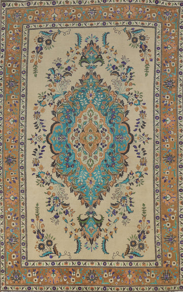 Traditional Wool Tabriz Persian Area Rug 6x10