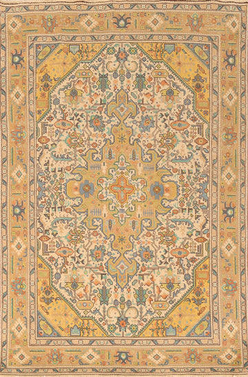 Geometric Tabriz Persian Area Rug 6x10