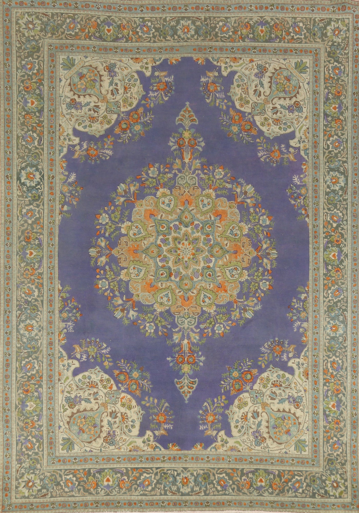 Traditional Wool Tabriz Persian Area Rug 8x11