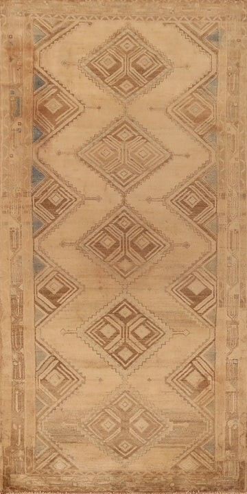 Geometric Wool Hamedan Persian Area Rug 5x11