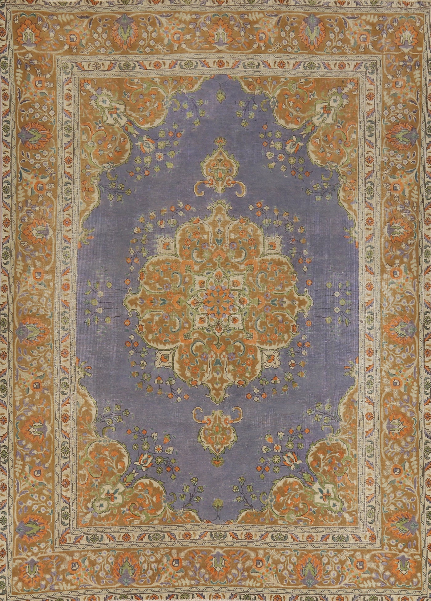 Traditional Purple Tabriz Persian Area Rug 8x11