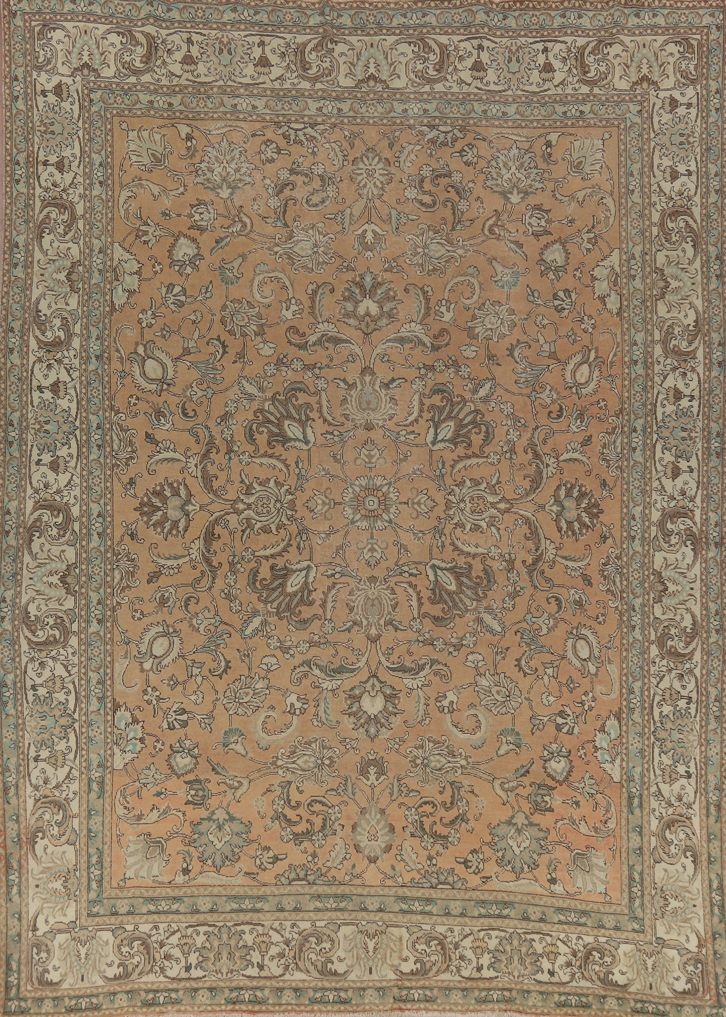Handmade Floral Tabriz Persian Area Rug 10x13
