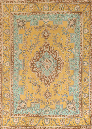 Handmade Wool Tabriz Persian Area Rug 9x12