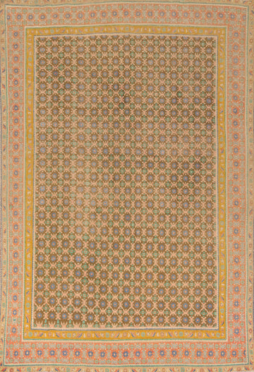 All-Over Geometric Tabriz Persian Area Rug 8x11