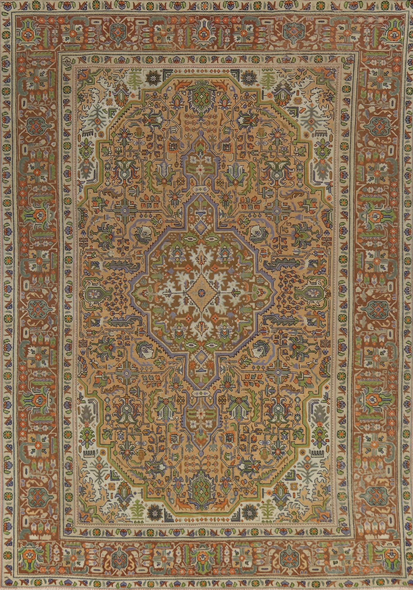 Handmade Wool Tabriz Persian Area Rug 8x11