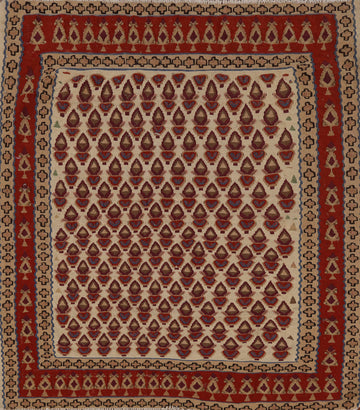 Geometric Senneh Kilim Persia Rug 5x5