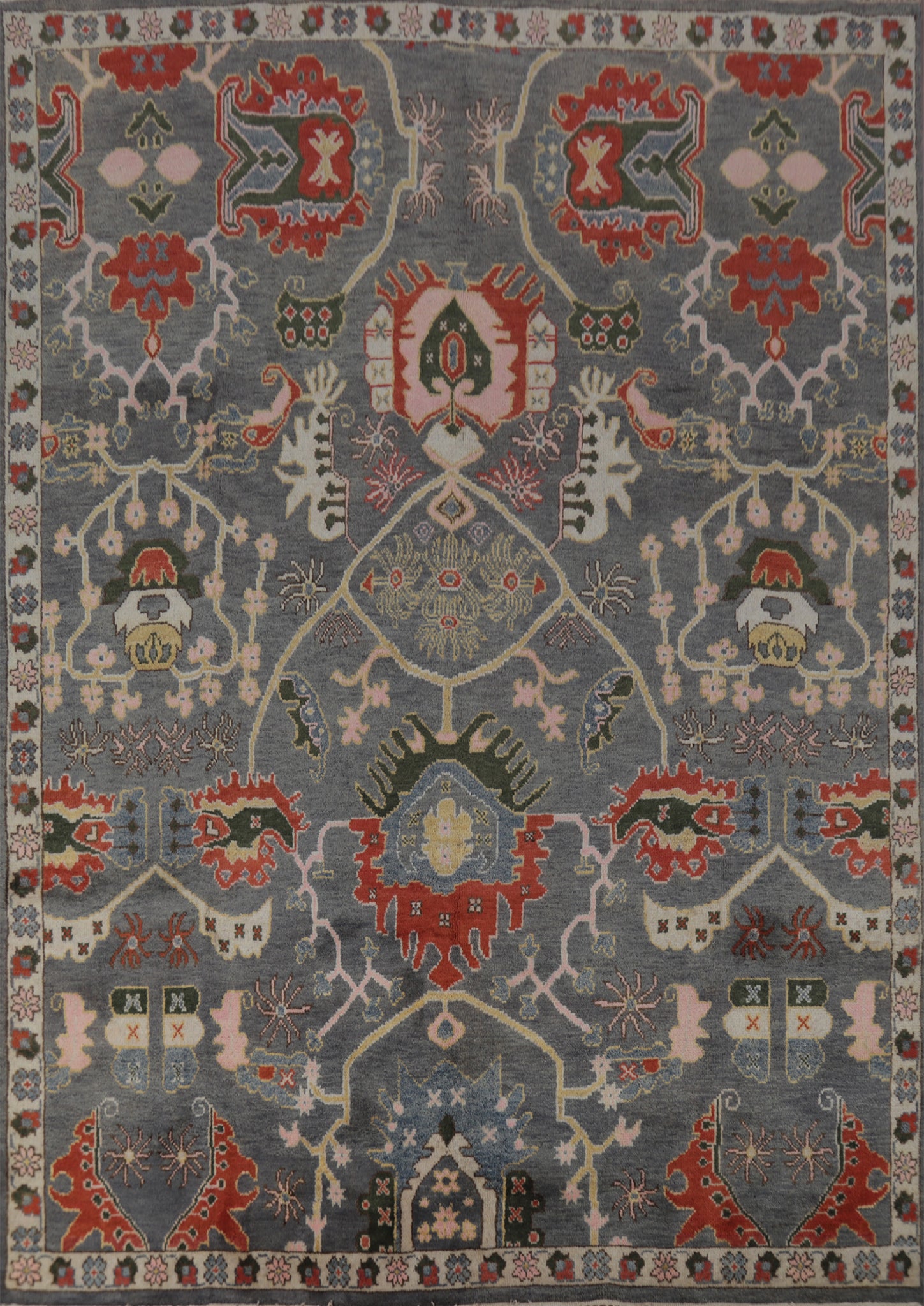 Handmade Gray Heriz Serapi Indian Area Rug 8x10