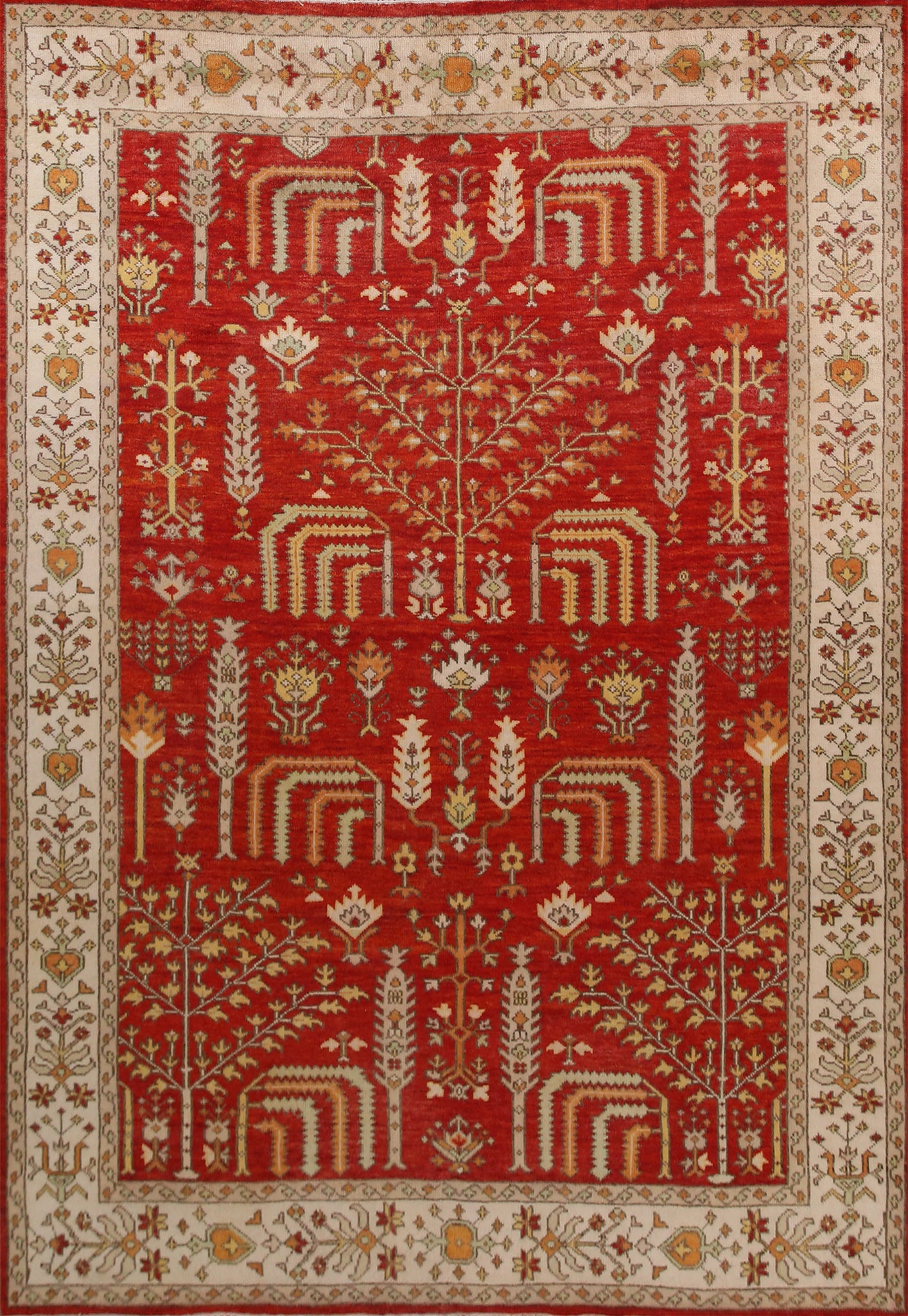Red Handmade Heriz Serapi Indian Area Rug 9x12