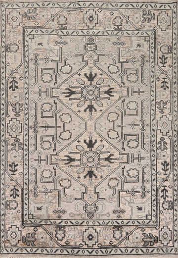 Geometric Oushak Indian Area Rug 8x10