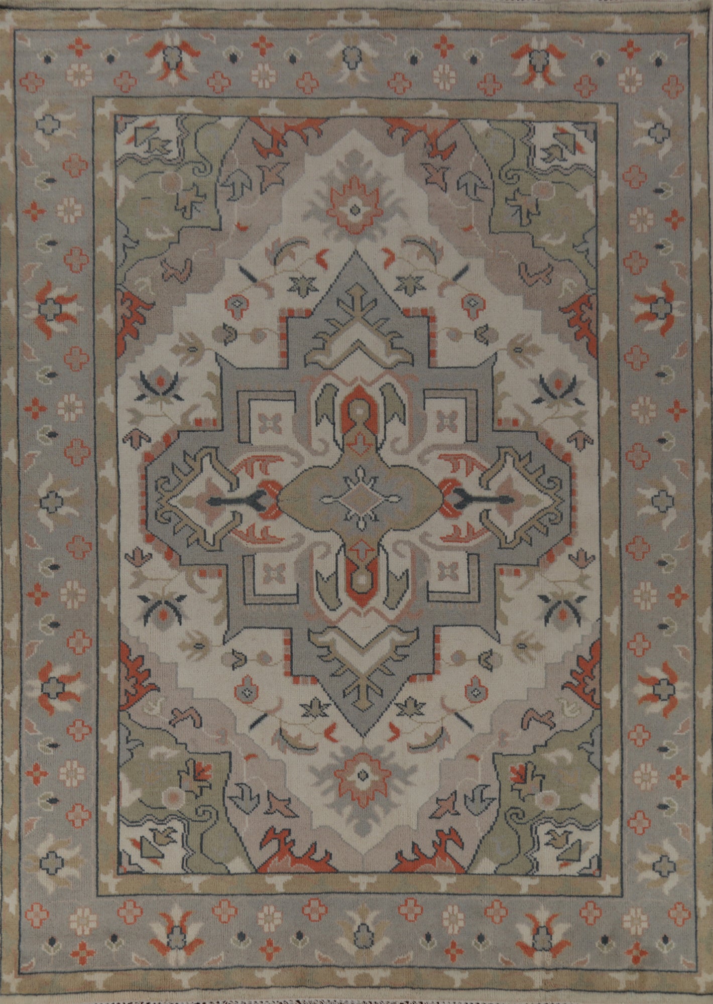 Handmade Oushak Indian Area Rug 9x12